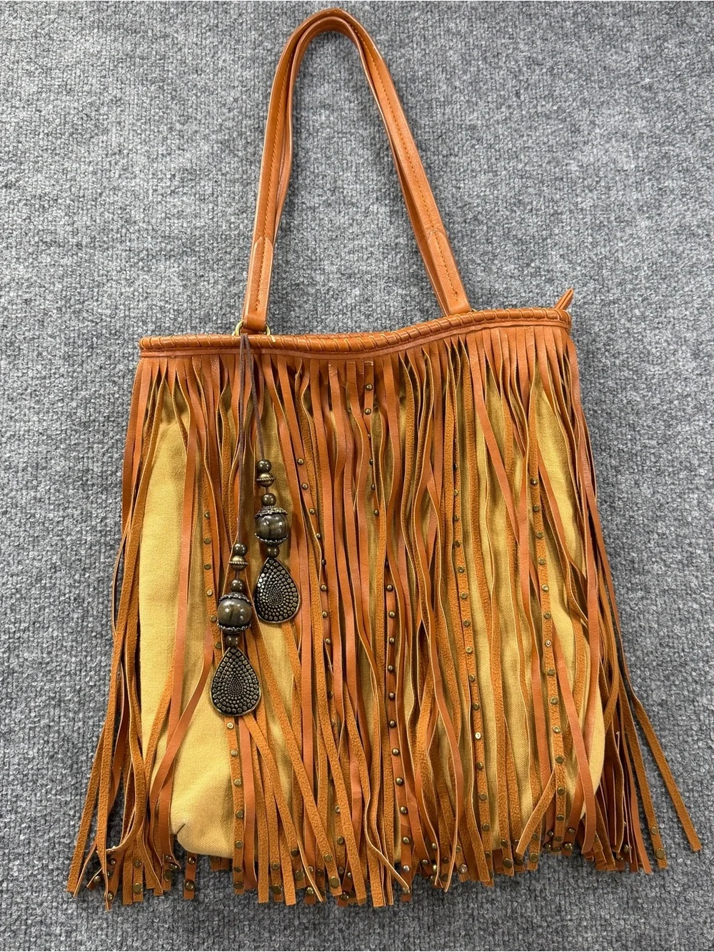 Charming Charlie•Ryder Studded Fringe Shoulder Bag Western Festival